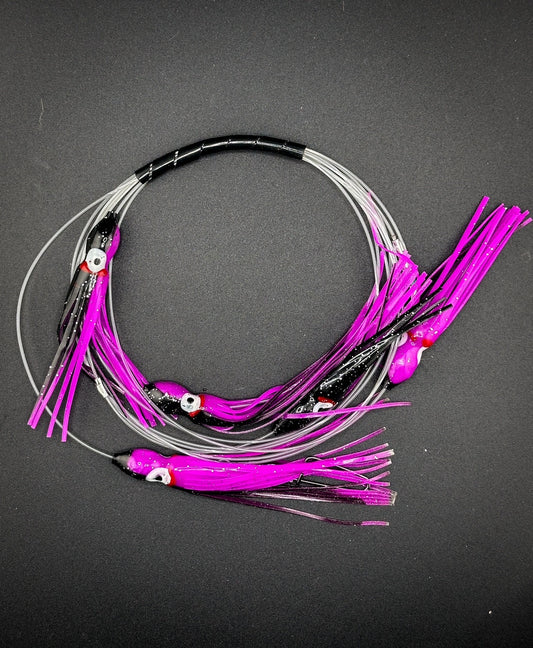 (4.5") 5 Teaser Daisy Chains - 130# Fluoro