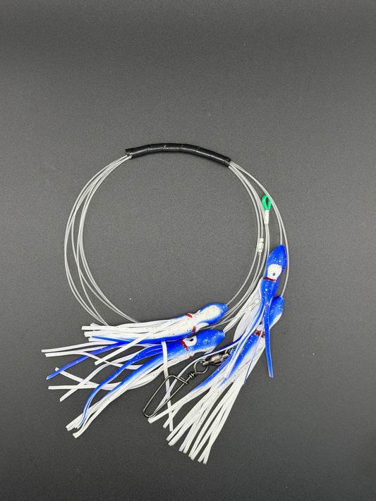 (4.5") 4 Teaser Daisy Chains - 100# Fluoro